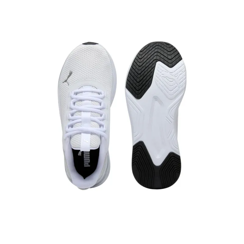 PUMA Softride Stakd Anti Slip Wear Resistant Low Top Running Shoes Women's White Gray-3