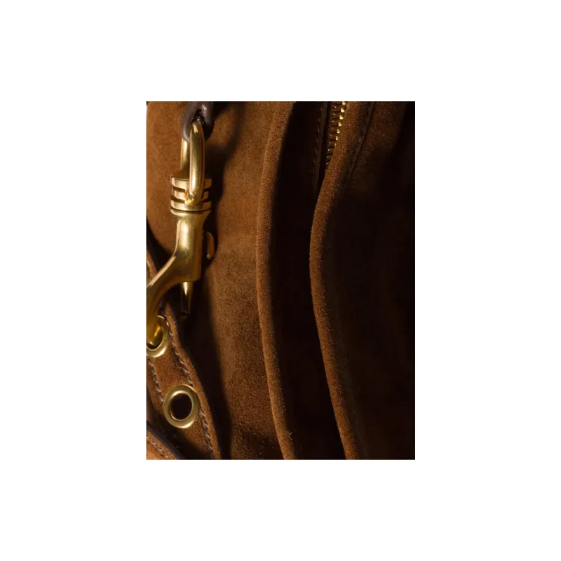 MIU MIU Aventure Lambskin Shoulder Bag Women's Camel Brown-3