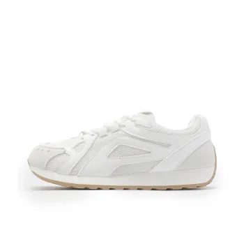 DEERWAY Cushioning Height Increasing Abrasion Resistant Lightweight Mat Low Top Casual Shoes Women's White