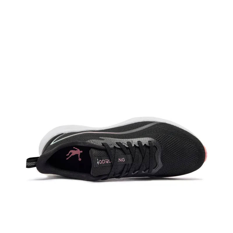 QIAODAN Speedwind 2.0 Cushioning, Slip Resistant, And Abrasion Resistant Low Top Casual Running Shoes Women's Black-3