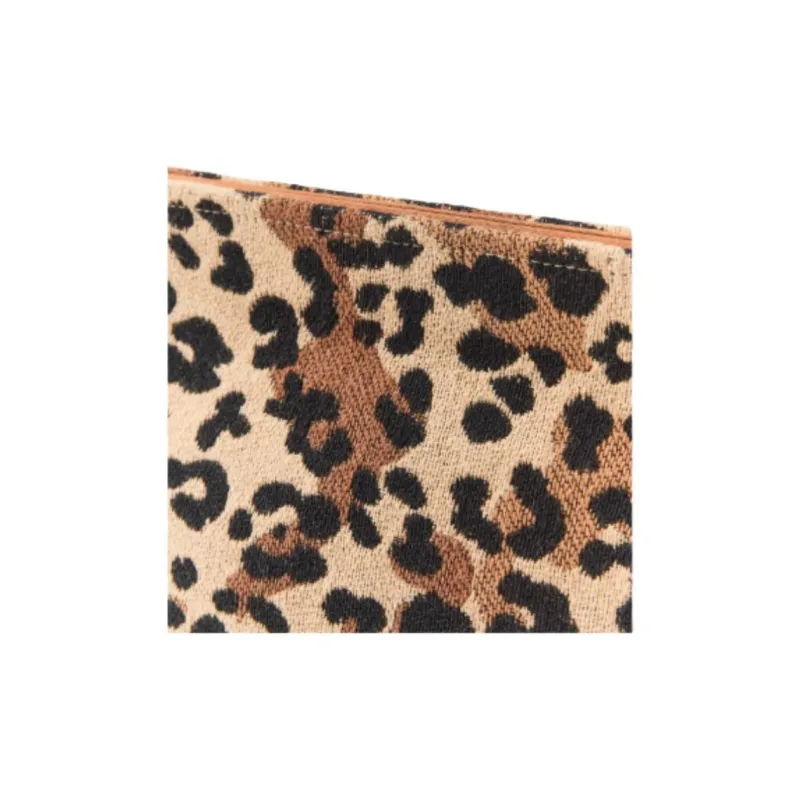 ZARA Cotton Clutch Small Size Women's Brown-3