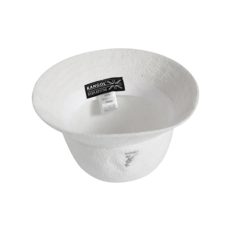KANGOL Acrylic Bucket Hats Unisex White-4