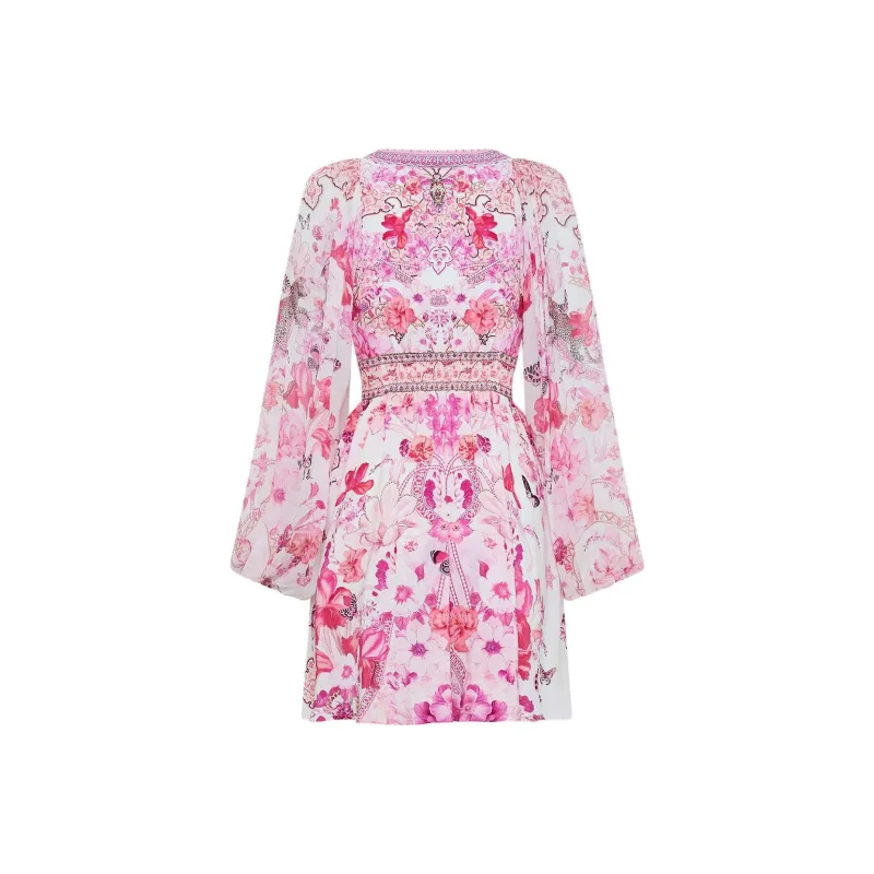Camilla Lace up Mini Dress-1