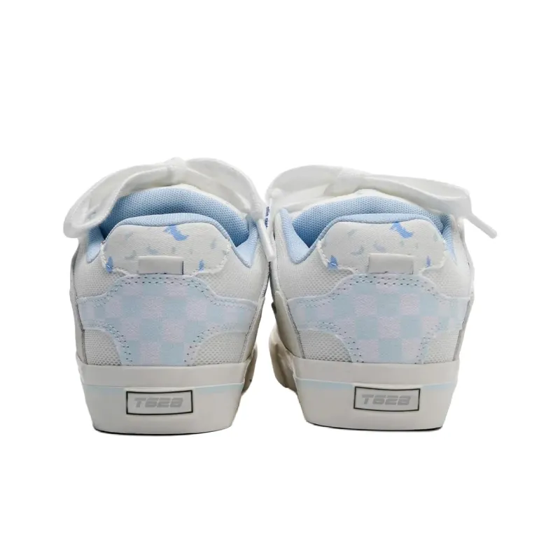 T628 Classic Vintage Puffy Shoes Abrasion Resistant Lightweight Slip Resistant Low Top Skateboard Shoes Women's-5