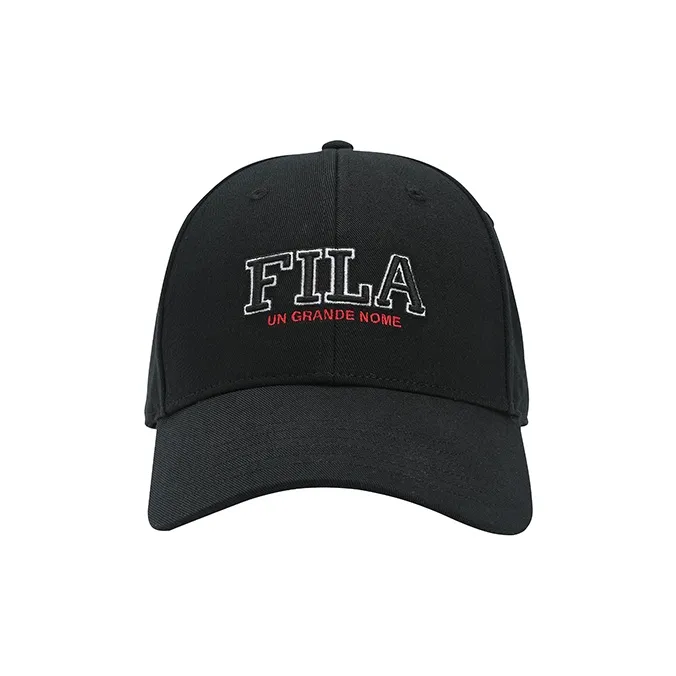 FILA ORIGINALE Cotton Baseball Caps Men's Jet Black-0