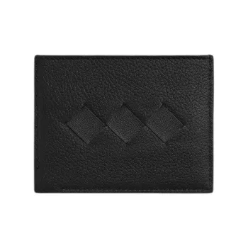 Bottega Veneta Cow Leather Card Holder Men's Black
