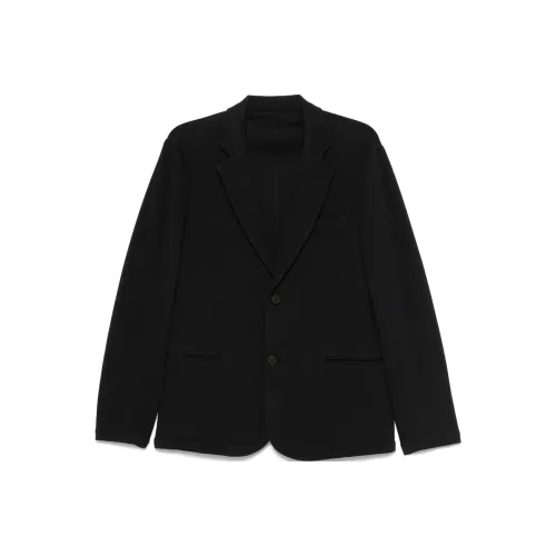 EMPORIO ARMANI Waffle jersey Single breasted Blazer