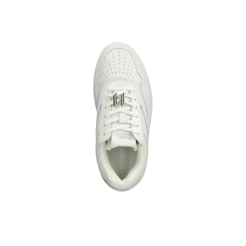 KARL LAGERFELD Kobo III Low Top Skateboard Shoes Women's White-4