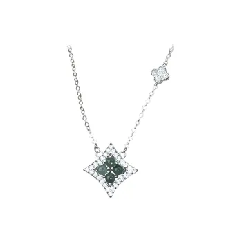 VIVIWELL Ice Type Jadeite Necklaces Women's