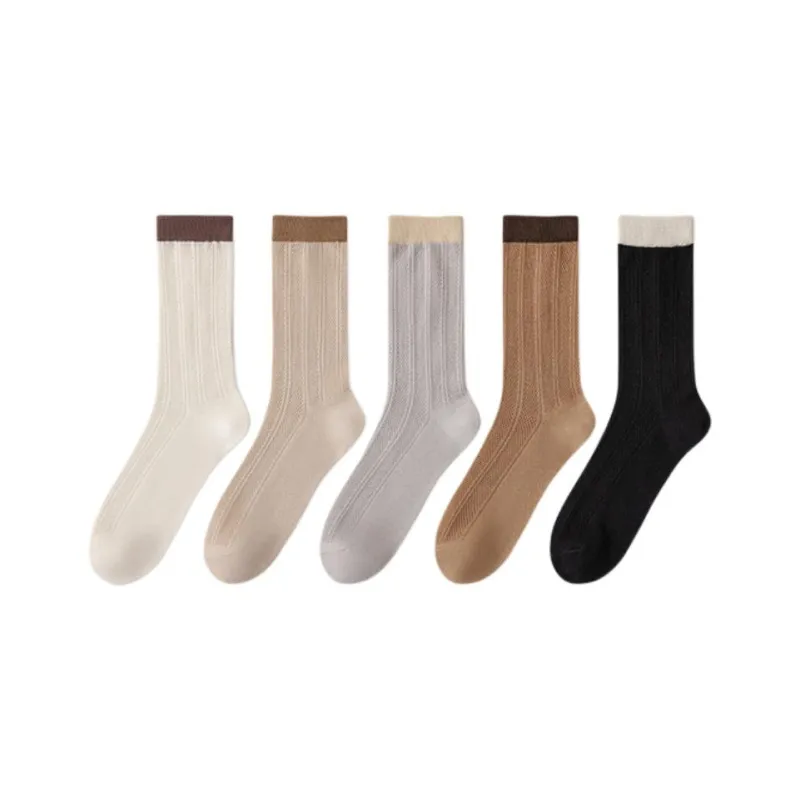 Temooues Mid Calf Socks Women's Combo Set-14