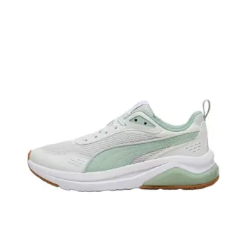 PUMA Amplifier Cushioning Low Top Tennis Shoes Women's Gray Green