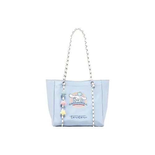 TOUTOU Sanrio Collaboration Yugui Dog Fabric Shoulder Bag Women's Sea Salt Blue