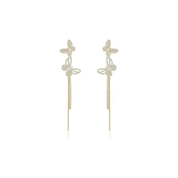 MCK 925 Silver Needles Earrings Women's