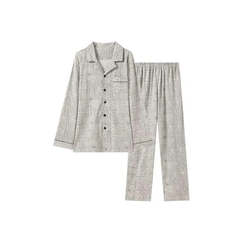 GOSO Pajama Set Men's Light Gray-0