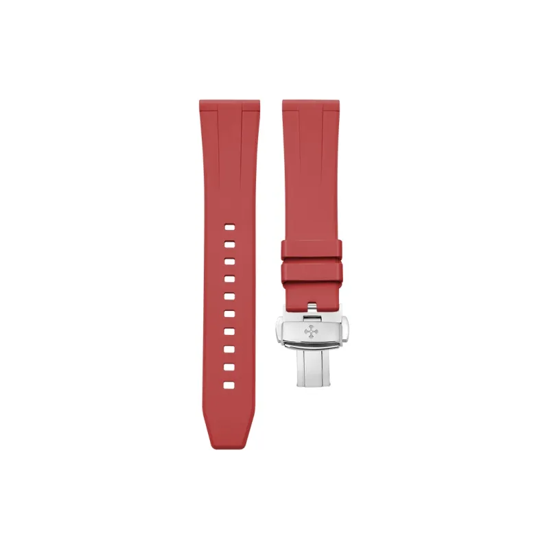 VAGENARI Watch Bands High-End Fluoroelastomer Flat Head All Sizes 18 19 20 21 22 23 24mm Unisex-16