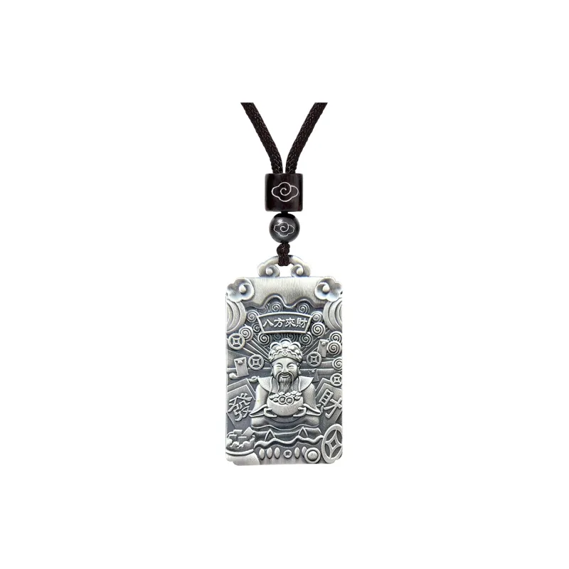 Inker Good Stone 999 Fine Silver Sterling Silver Necklaces Men's-0