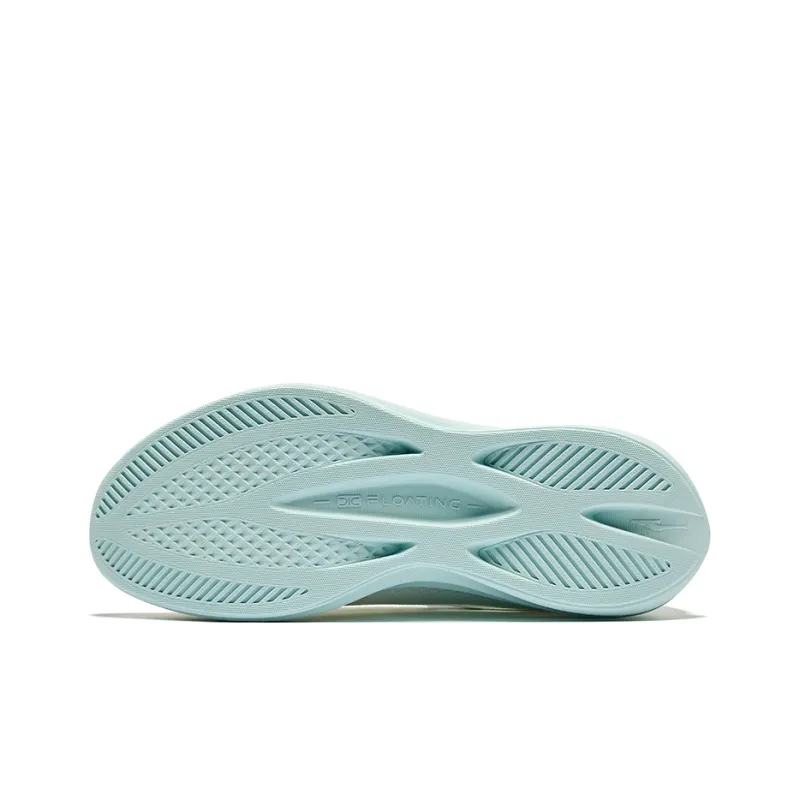 Erke Water Float 6 Running Shoes Women's Low Top Microcrystal White Cool Green-4