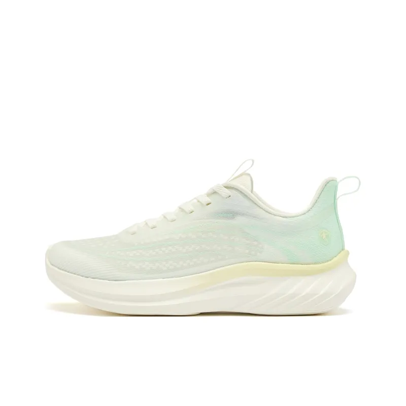 QIAODAN Cushioning, Slip Resistant, And Abrasion Resistant Low Top Casual Running Shoes Women's Green-0