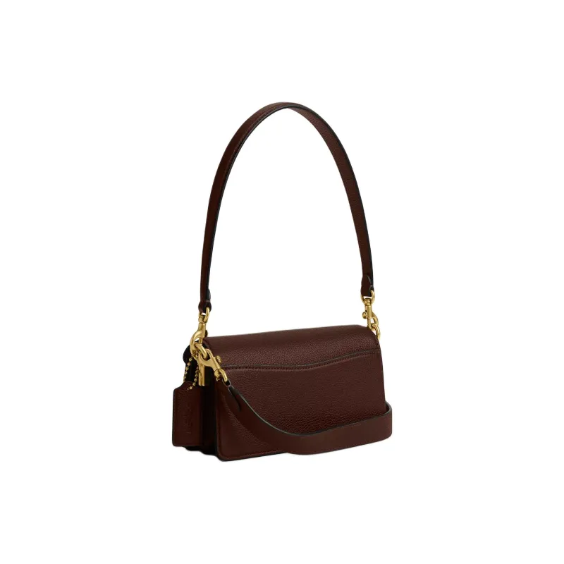 COACH Tabby Leather Shoulder Bag Trumpets Women's Maple-1