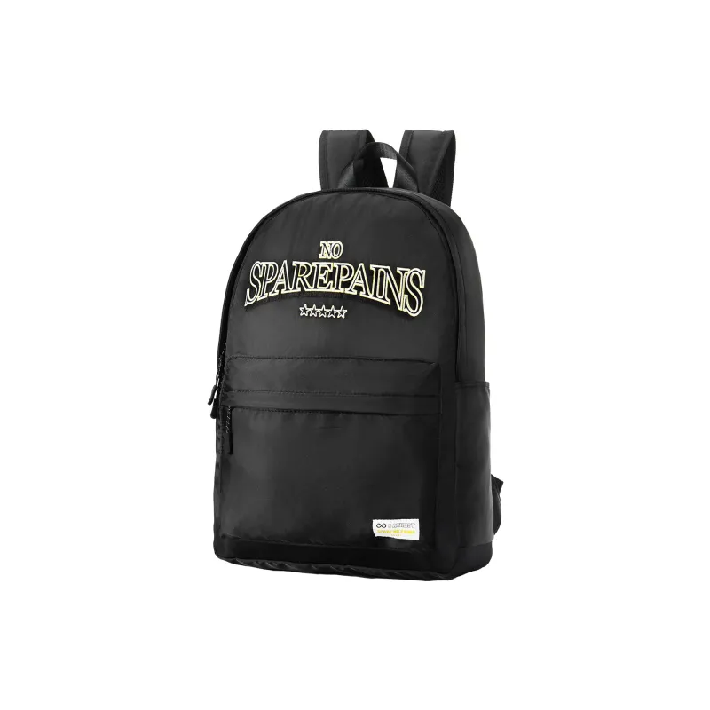 Spare No Pains. Polyester Backpack Regular Unisex White-11
