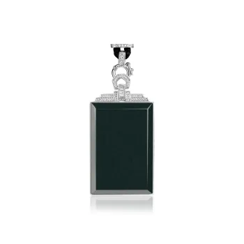 Atsuyama Hetian Jade Pendants Unisex Green Jade
