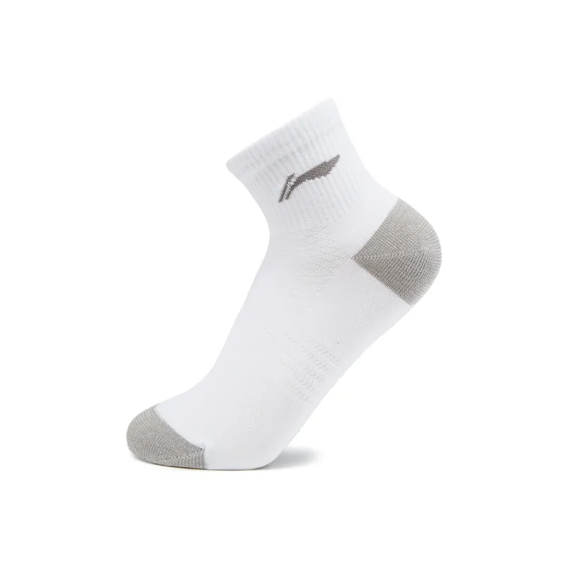 LiNing Sports Life Collection Ankle Socks Unisex 3 Pack White-4