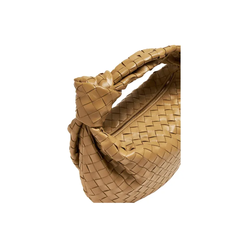 Bottega Veneta JODIE Leather Handbag Trumpets Women's Brown-2