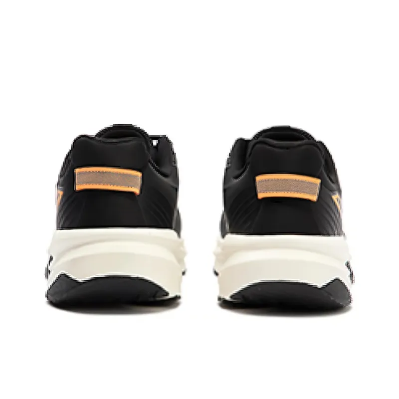 361° Cushioned Wear Resistant Water Resistant Low Top Training Running Shoes Men's Black Orange-3