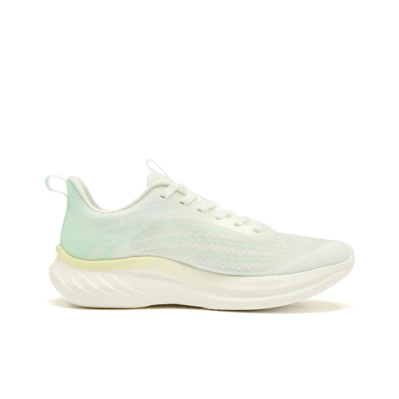 QIAODAN Cushioning, Slip Resistant, And Abrasion Resistant Low Top Casual Running Shoes Women's Green-1