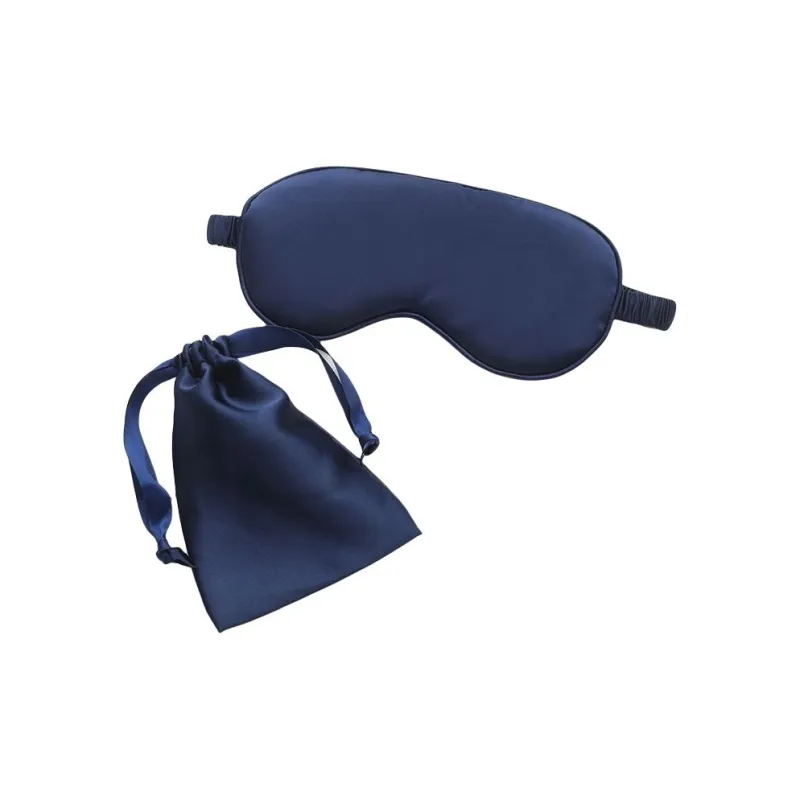 YUNNA Exterior Stretch Faux Silk Fabric Interior With Soft Silk Wadding Eye Masks Gold/Black/Business Gray/Dark Blue-3