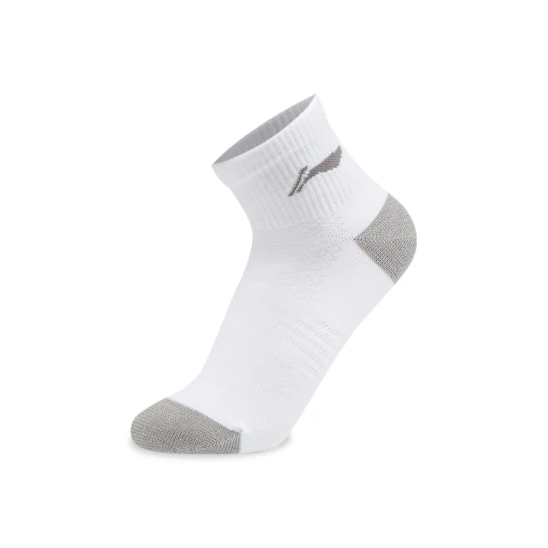 LiNing Sports Life Collection Ankle Socks Unisex 3 Pack White-1