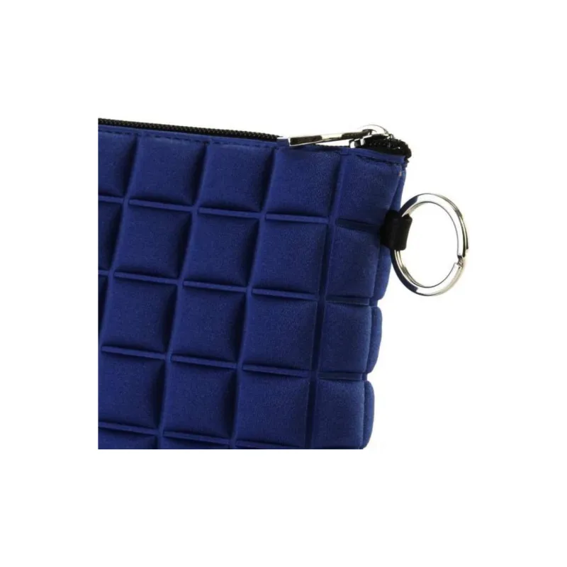 BPRIME 3D Cube Molded Fabric Wallet Women's Dark Blue-3