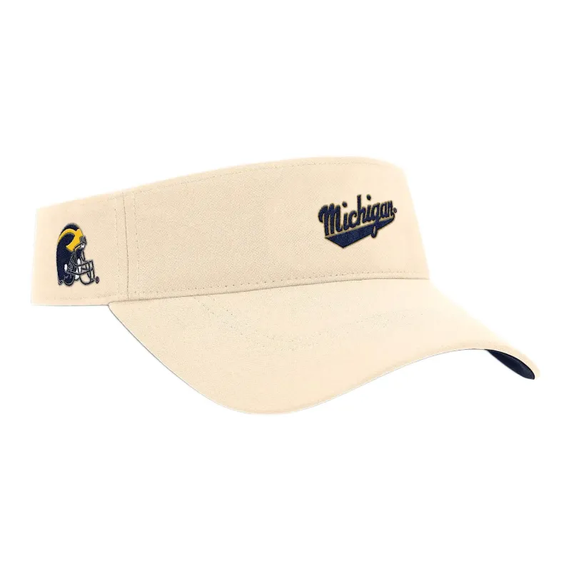 Jordan Michigan Wolverines Primetime Ace Men's Jordan Brand Dri FIT College Adjustable Visor-1