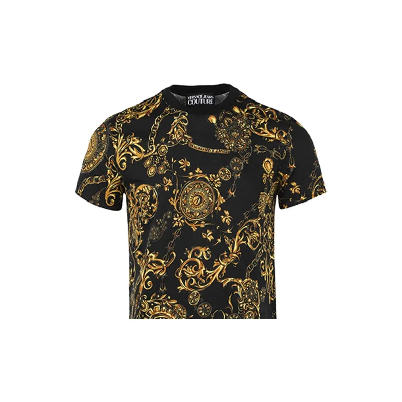 VERSACE JEANS COUTURE T Shirt Men's Black-4