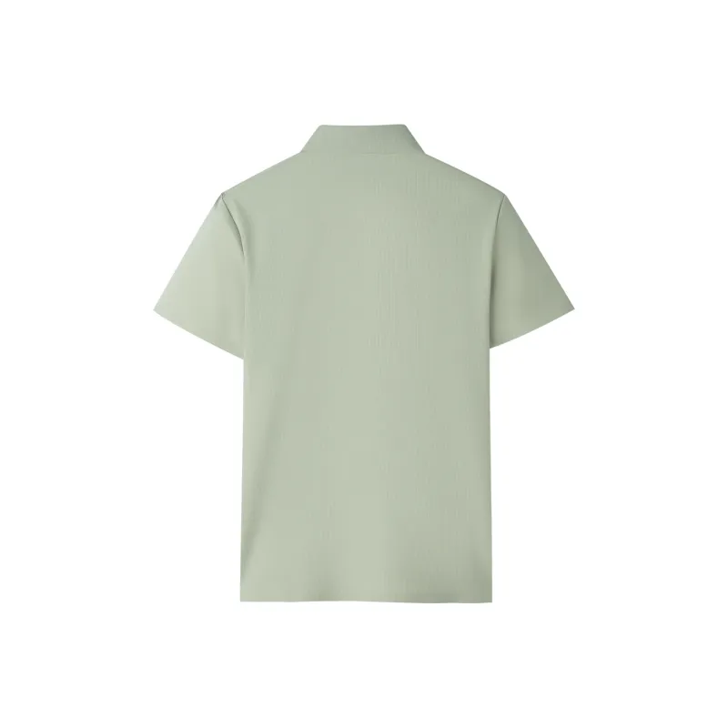 HLA Short Sleeve Polo Shirts Men's Tea Green K3-1