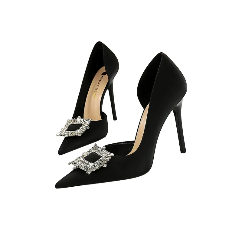 QITUMAUL Slim Heel High Heels Women's-2