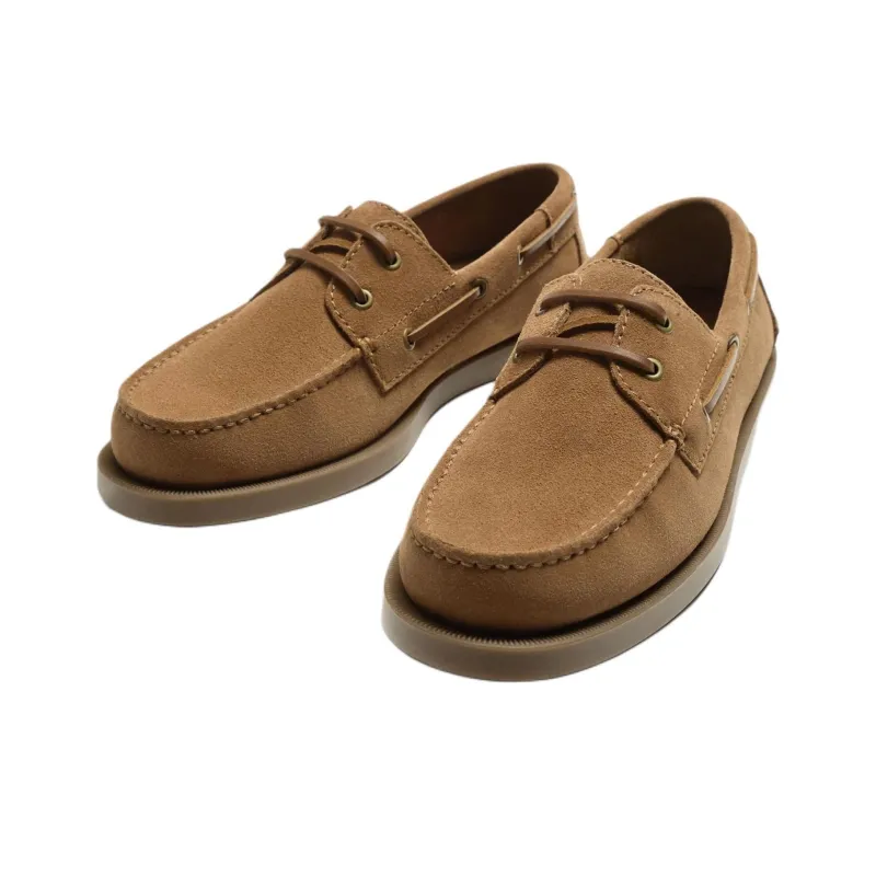 ZARA Boat Shoes Men Brown-2