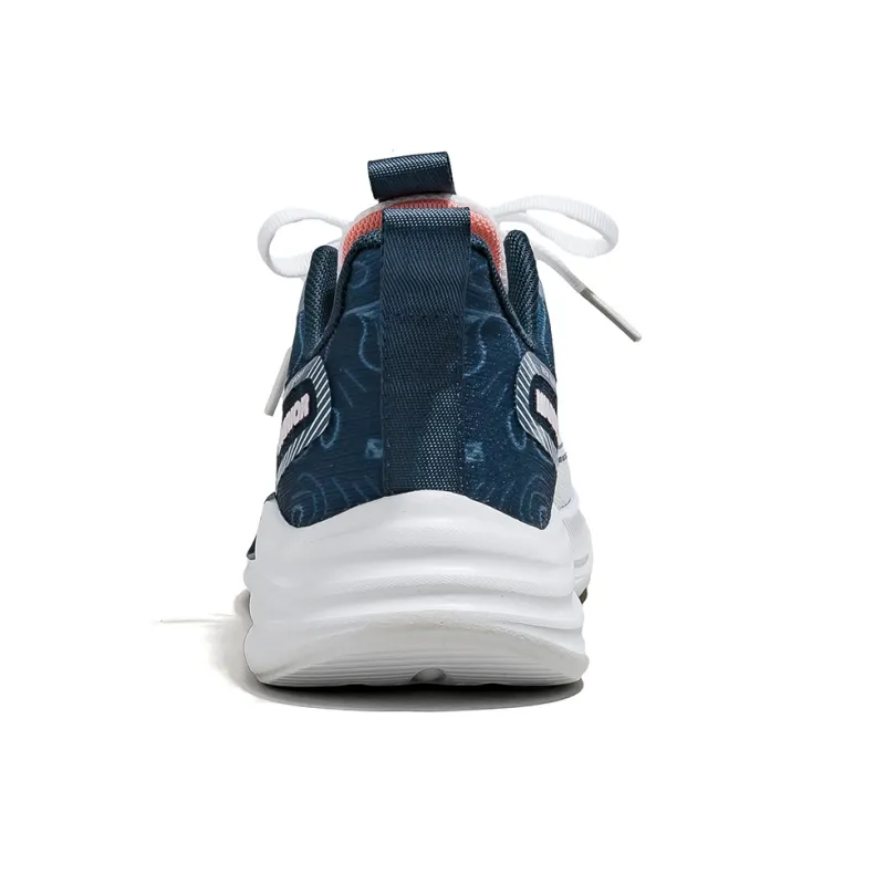 Warrior Low Top Running Shoes Women's White Dark Blue-5