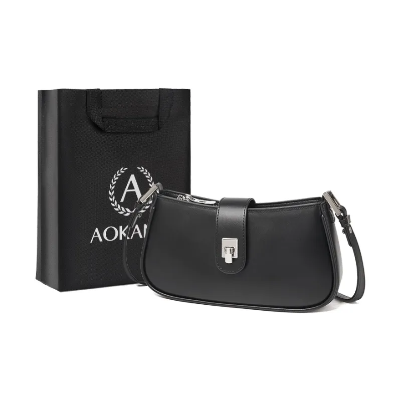 AOKANG Cow Split Leather Underarm Shoulder Bag Women's Multicolor-7