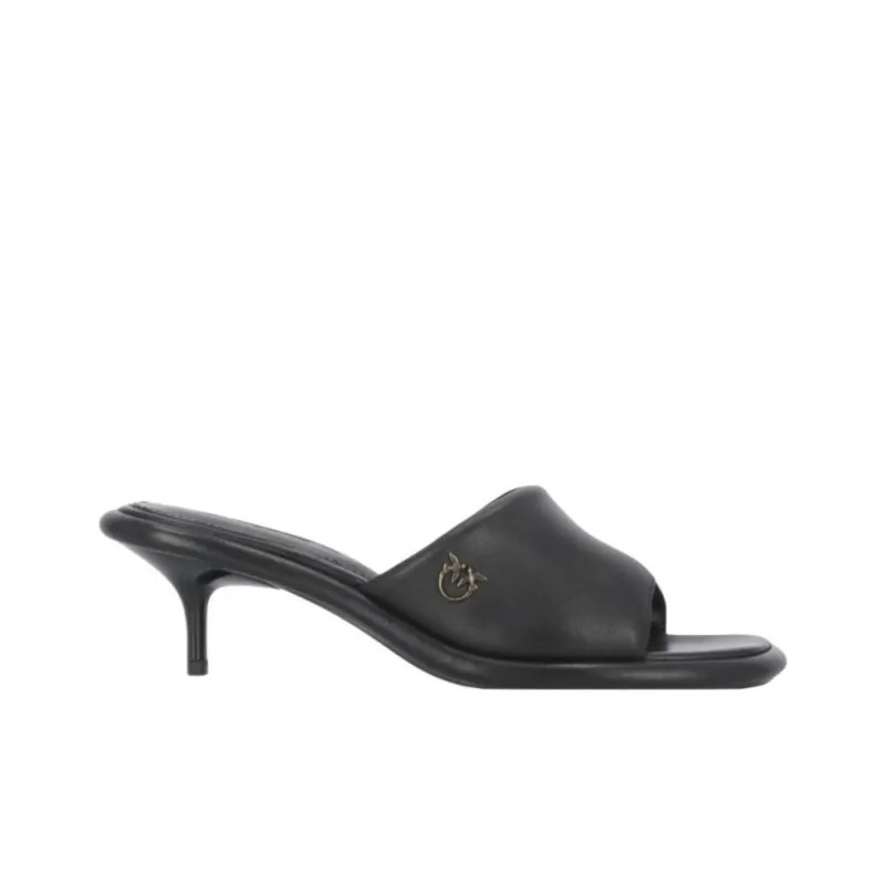 PINKO Logo Plaque Tara Slippers Women's-1