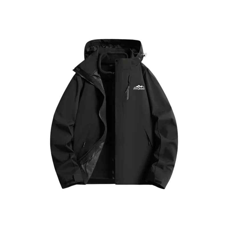 Yiwen Water Resistant Windproof Breathable Warm Windbreaker Jacket Unisex-0