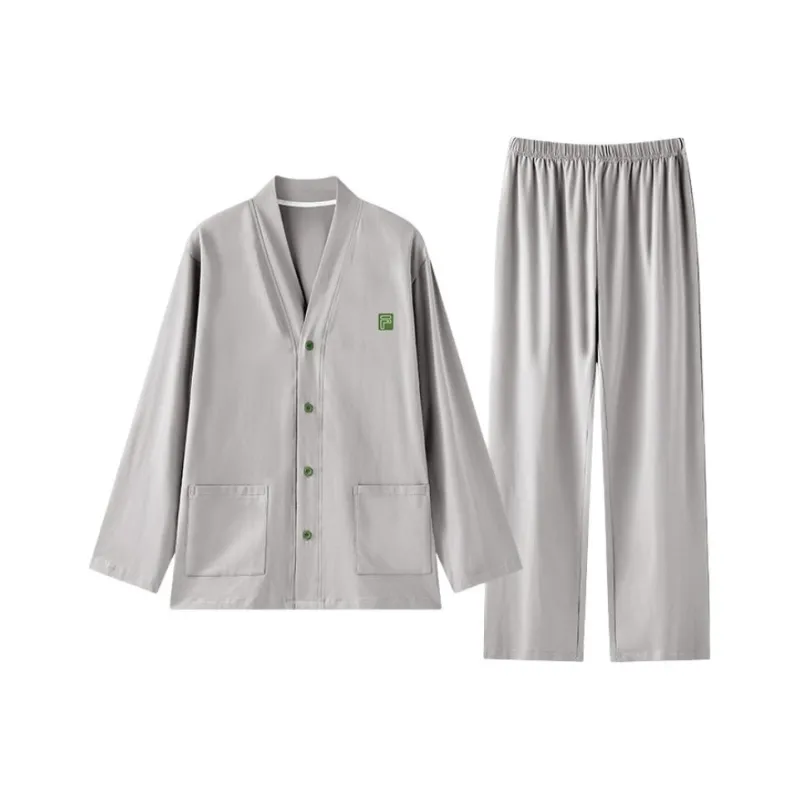 ZAO FU NIAO Pajama Set Men's Starry Gray-0