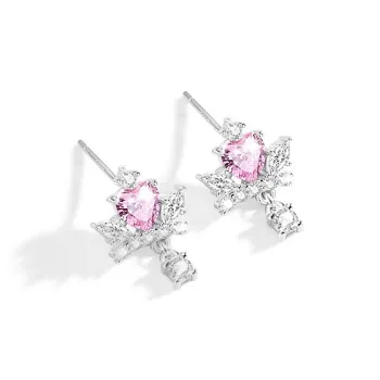 LAA 925 Sterling Silver Stud Earrings Women's