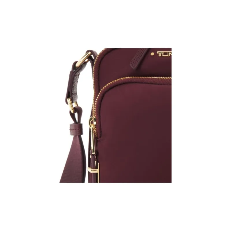 TUMI Voyageur Nylon Shoulder Bag Crossbody Bag Women's Beet Red-4