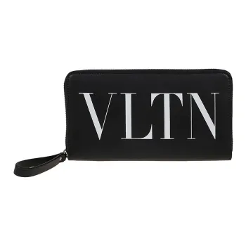 Valentino Calfskin Wallet Men's Black