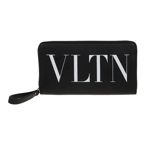 Valentino Calfskin Wallet Men's Black