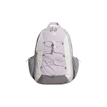 Adidas Recycled Nylon Backpack Large Size Unisex Light Purple & White & Light Gray