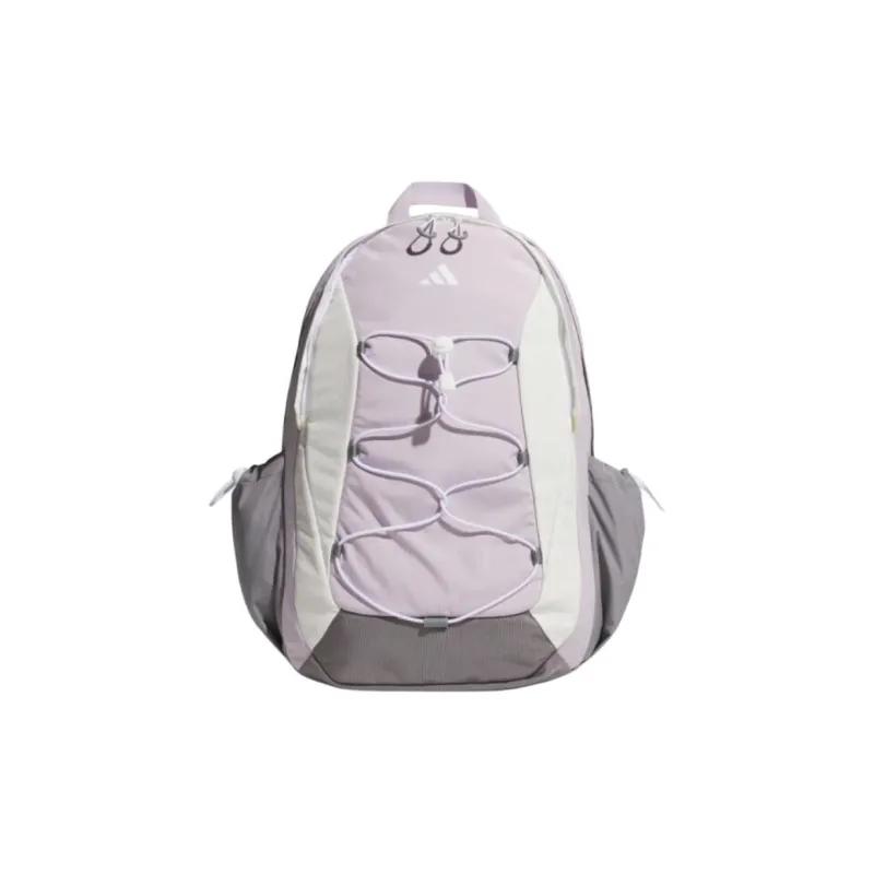 Adidas Recycled Nylon Backpack Large Size Unisex Light Purple & White & Light Gray-0