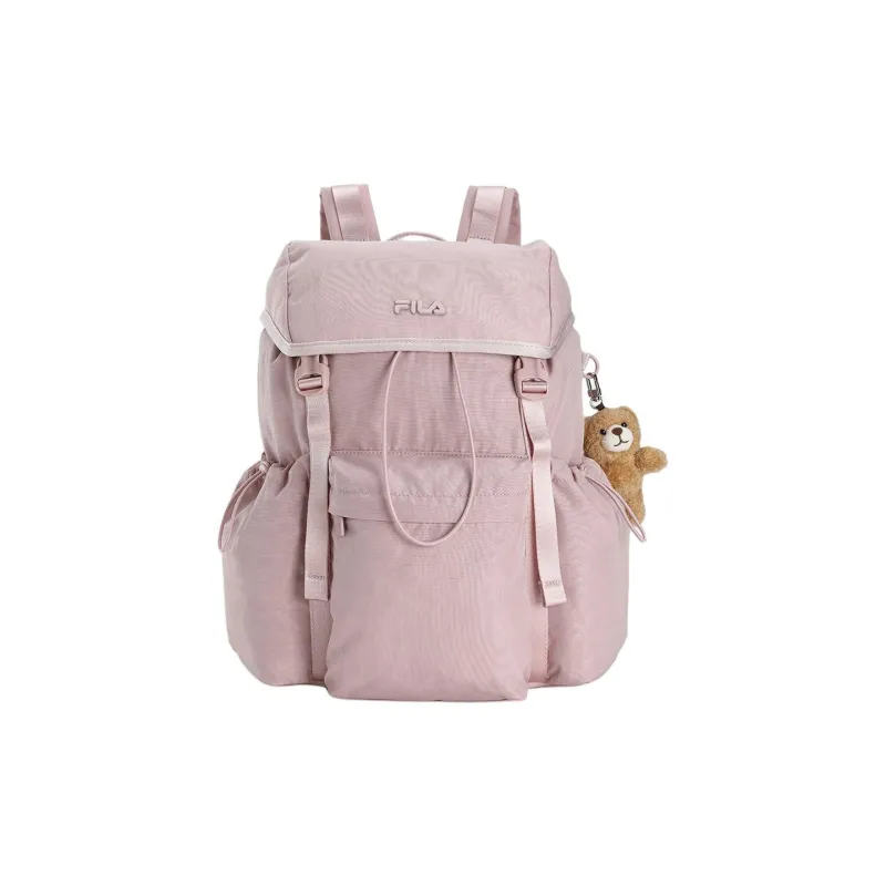 FILA ORIGINALE Fabric Backpack Unisex Light Purple Red-0