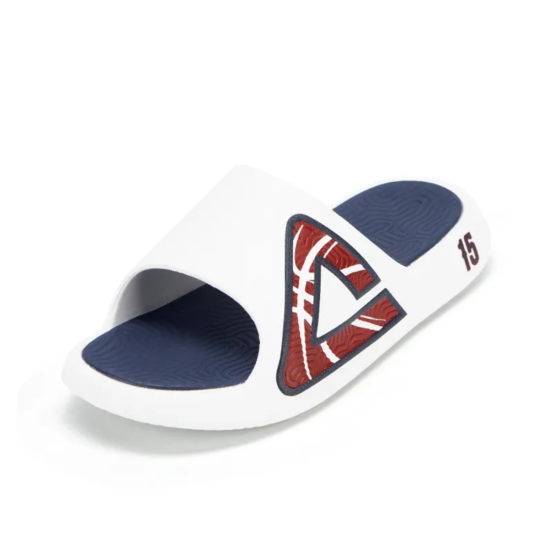 PEAK State Pole Guochuang Slippers EVA Totem Slip Resistant Odor Resistant Slide Slippers Men's Navy Blue Red-4